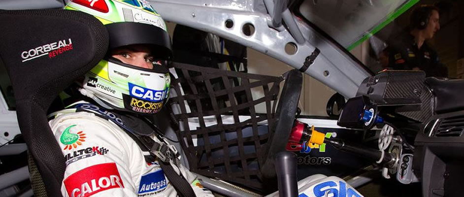 Tom Onslow-Cole preparing to qualify